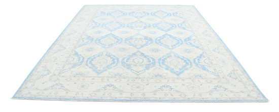 Hand Knotted Serenity Wool Rug - 9' 2" X 11' 4" 9' 2" X 11' 4" (280 X 345) / Blue / Wool