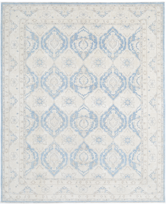 Hand Knotted Serenity Wool Rug - 9' 2" X 11' 4" 9' 2" X 11' 4" (280 X 345) / Blue / Wool