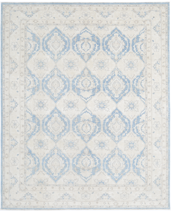 Hand Knotted Serenity Wool Rug - 9' 2" X 11' 4" 9' 2" X 11' 4" (280 X 345) / Blue / Wool