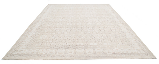 Hand Knotted Serenity Wool Rug - 10' 3" X 13' 8" 10' 3" X 13' 8" (312 X 417) / Ivory / Wool