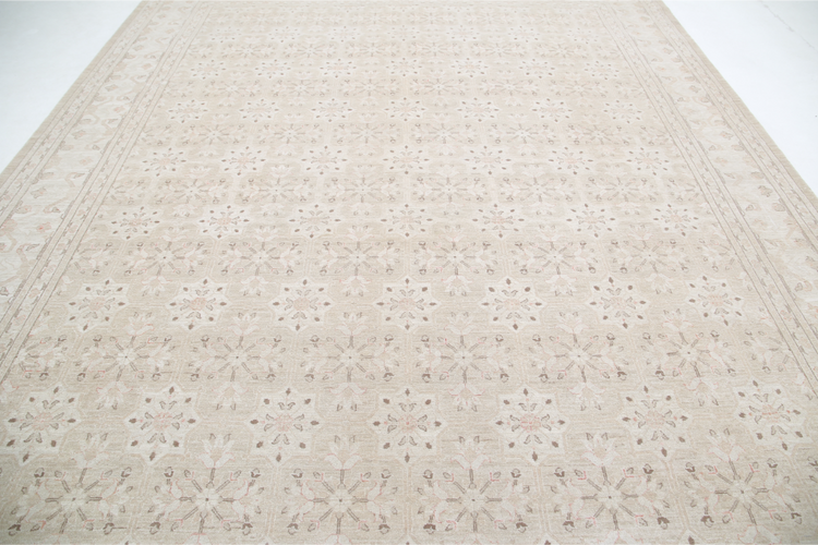 Hand Knotted Serenity Wool Rug - 10' 3" X 13' 8" 10' 3" X 13' 8" (312 X 417) / Ivory / Wool