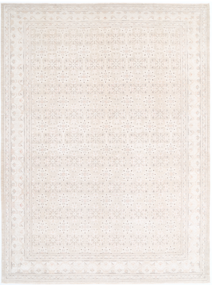 Hand Knotted Serenity Wool Rug - 10' 3" X 13' 8" 10' 3" X 13' 8" (312 X 417) / Ivory / Wool