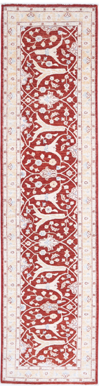 Hand Knotted Ziegler Wool Rug - 2' 5" X 10' 0" 2' 5" X 10' 0" (74 X 305) / Red / Wool