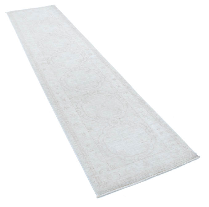 Hand Knotted Serenity Wool Rug - 2' 4" X 10' 0" 2' 4" X 10' 0" (71 X 305) / Ivory / Wool