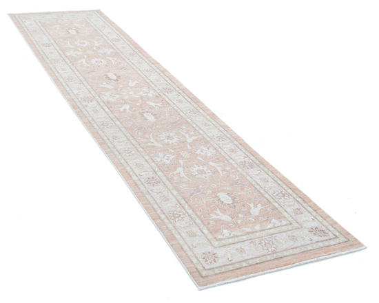 Hand Knotted Serenity Wool Rug - 2' 4" X 9' 8" 2' 4" X 9' 8" (71 X 295) / Peach / Wool