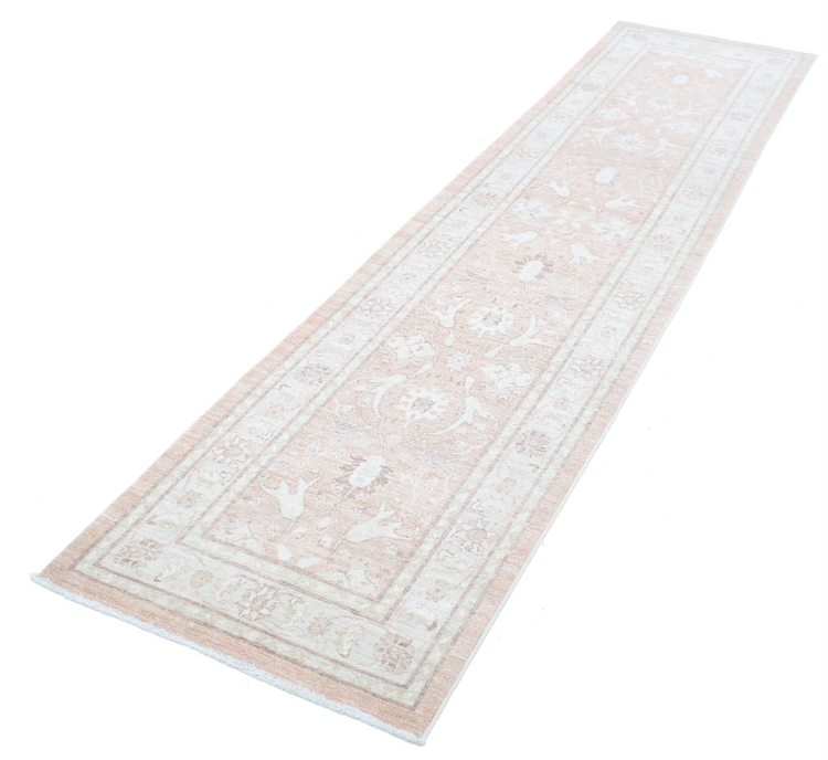 Hand Knotted Serenity Wool Rug - 2' 4" X 9' 8" 2' 4" X 9' 8" (71 X 295) / Peach / Wool