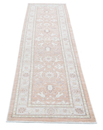 Hand Knotted Serenity Wool Rug - 2' 4" X 9' 8" 2' 4" X 9' 8" (71 X 295) / Peach / Wool