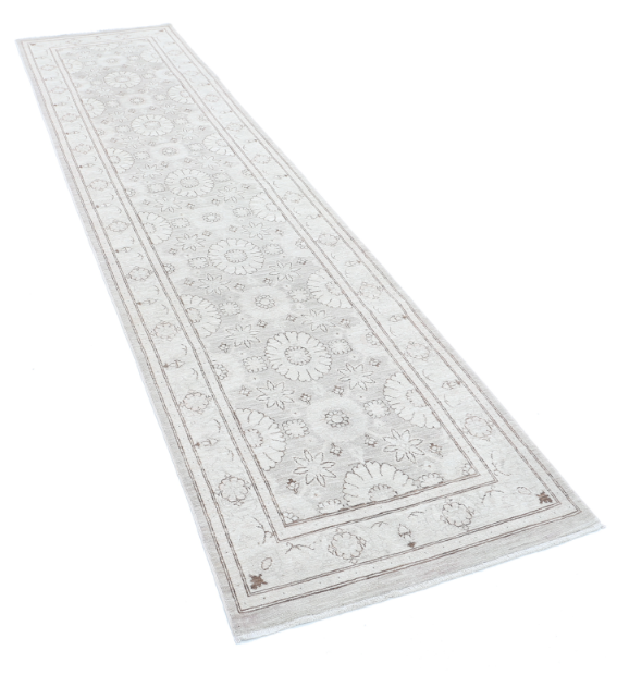 Hand Knotted Serenity Wool Rug - 2' 8" X 11' 2" 2' 8" X 11' 2" (81 X 340) / Grey / Wool