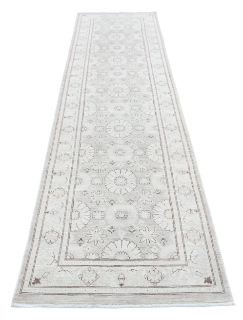 Hand Knotted Serenity Wool Rug - 2' 8" X 11' 2" 2' 8" X 11' 2" (81 X 340) / Grey / Wool