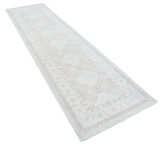 Hand Knotted Serenity Wool Rug - 2' 10" X 10' 10" 2' 10" X 10' 10" (86 X 330) / Ivory / Wool