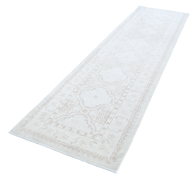 Hand Knotted Serenity Wool Rug - 2' 10" X 10' 10" 2' 10" X 10' 10" (86 X 330) / Ivory / Wool