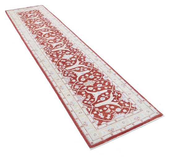 Hand Knotted Ziegler Wool Rug - 2' 5" X 10' 0" 2' 5" X 10' 0" (74 X 305) / Red / Wool