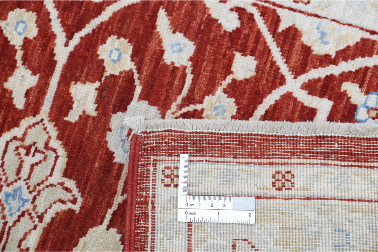 Hand Knotted Ziegler Wool Rug - 2' 5" X 10' 0" 2' 5" X 10' 0" (74 X 305) / Red / Wool