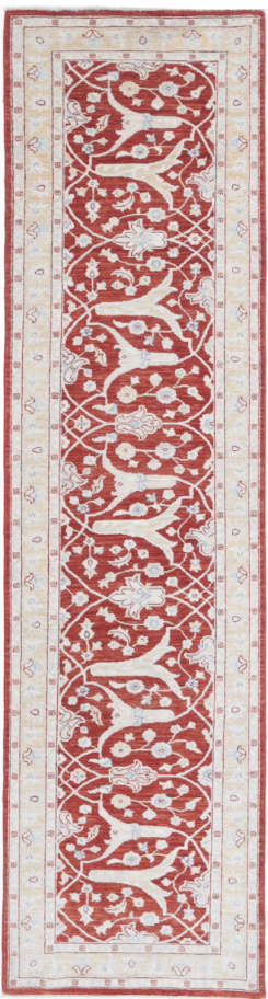 Hand Knotted Ziegler Wool Rug - 2' 5" X 10' 0" 2' 5" X 10' 0" (74 X 305) / Red / Wool