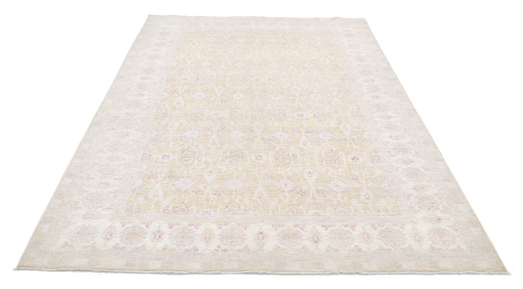 Hand Knotted Serenity Wool Rug - 6' 3" X 8' 9" 6' 3" X 8' 9" (191 X 267) / Ivory / Wool