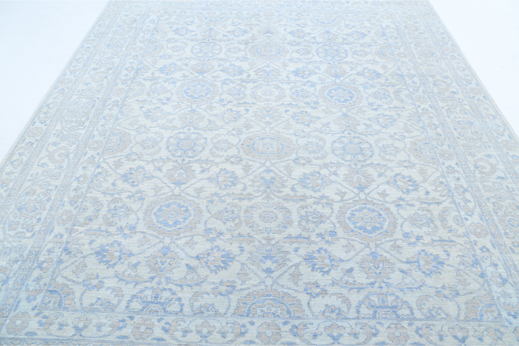 Hand Knotted Serenity Wool Rug - 8' 1" X 10' 2" 8' 1" X 10' 2" (246 X 310) / Grey / Wool