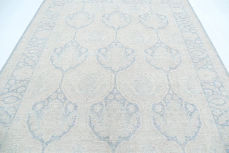 Hand Knotted Serenity Wool Rug - 8' 0" X 9' 8" 8' 0" X 9' 8" (244 X 295) / Grey / Wool