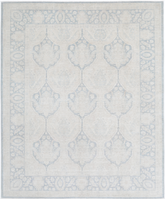 Hand Knotted Serenity Wool Rug - 8' 0" X 9' 8" 8' 0" X 9' 8" (244 X 295) / Grey / Wool