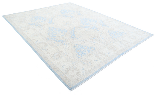 Hand Knotted Serenity Wool Rug - 8' 2" X 10' 5" 8' 2" X 10' 5" (249 X 318) / Blue / Wool