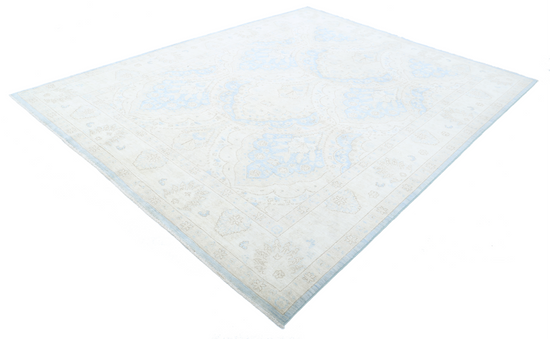 Hand Knotted Serenity Wool Rug - 8' 2" X 10' 5" 8' 2" X 10' 5" (249 X 318) / Blue / Wool