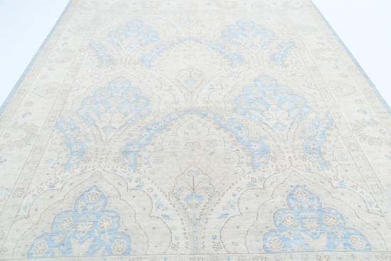 Hand Knotted Serenity Wool Rug - 8' 2" X 10' 5" 8' 2" X 10' 5" (249 X 318) / Blue / Wool