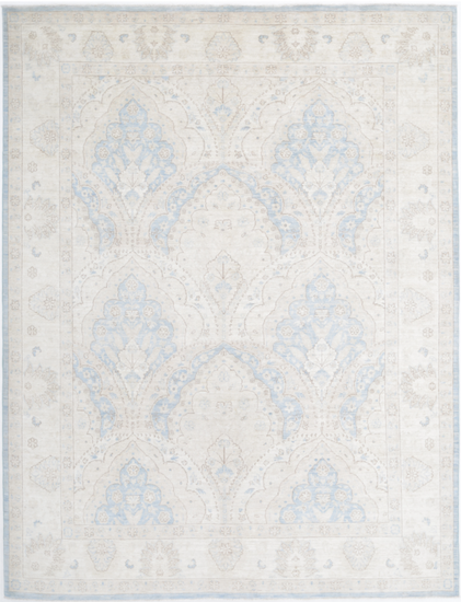 Hand Knotted Serenity Wool Rug - 8' 2" X 10' 5" 8' 2" X 10' 5" (249 X 318) / Blue / Wool