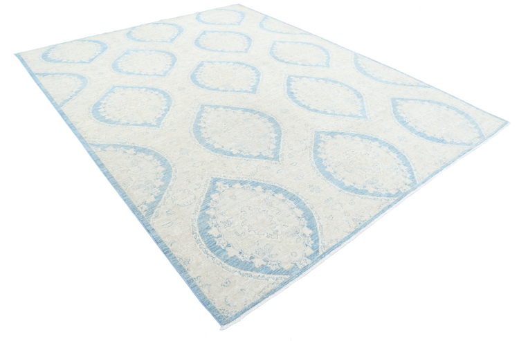 Hand Knotted Artemix Wool Rug - 8' 0" X 10' 0" 8' 0" X 10' 0" (244 X 305) / Blue / Wool