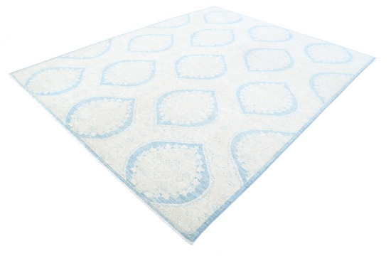 Hand Knotted Artemix Wool Rug - 8' 0" X 10' 0" 8' 0" X 10' 0" (244 X 305) / Blue / Wool