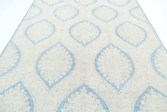 Hand Knotted Artemix Wool Rug - 8' 0" X 10' 0" 8' 0" X 10' 0" (244 X 305) / Blue / Wool