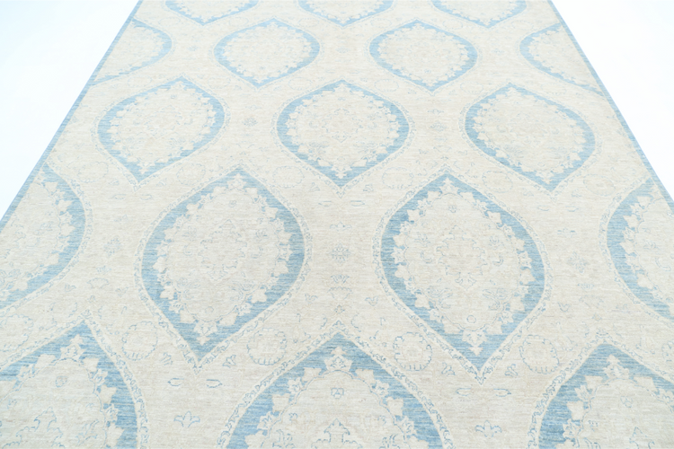 Hand Knotted Artemix Wool Rug - 8' 0" X 10' 0" 8' 0" X 10' 0" (244 X 305) / Blue / Wool