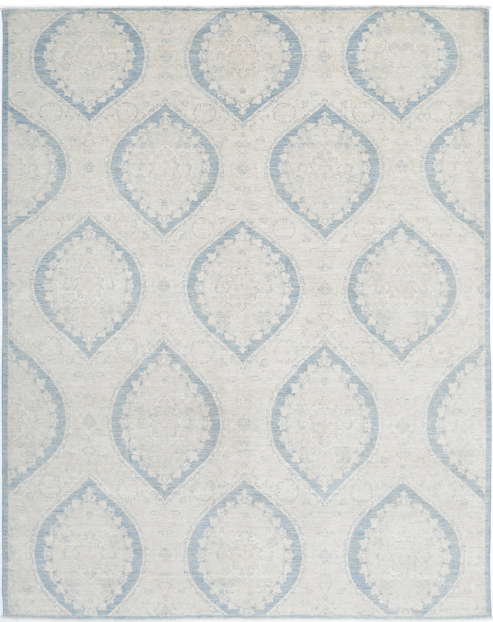 Hand Knotted Artemix Wool Rug - 8' 0" X 10' 0" 8' 0" X 10' 0" (244 X 305) / Blue / Wool