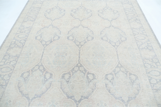 Hand Knotted Serenity Wool Rug - 8' 3" X 9' 9" 8' 3" X 9' 9" (251 X 297) / Grey / Wool