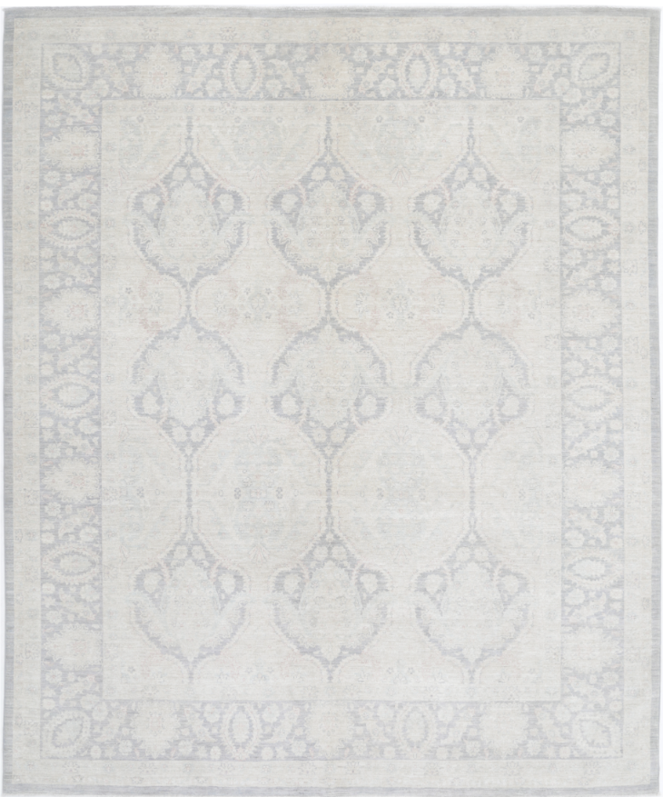 Hand Knotted Serenity Wool Rug - 8' 3" X 9' 9" 8' 3" X 9' 9" (251 X 297) / Grey / Wool