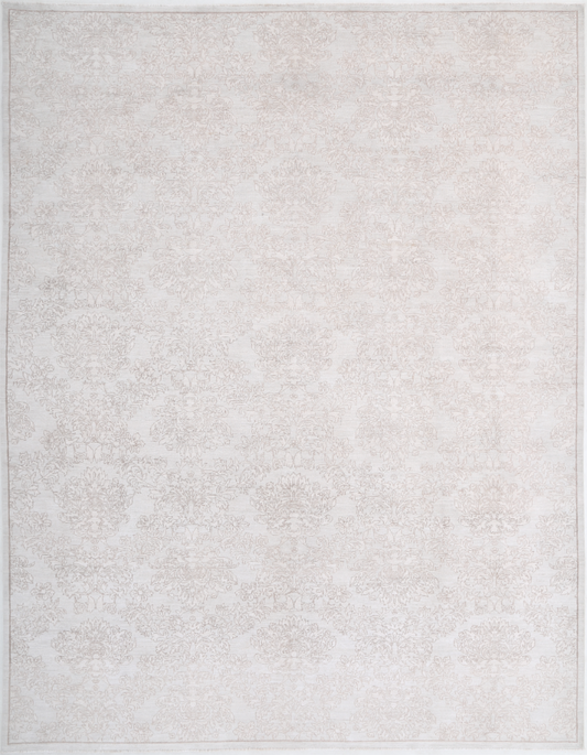 Hand Knotted Artemix Wool Rug - 9' 9" X 12' 10" 9' 9" X 12' 10" (297 X 391) / Grey / Wool