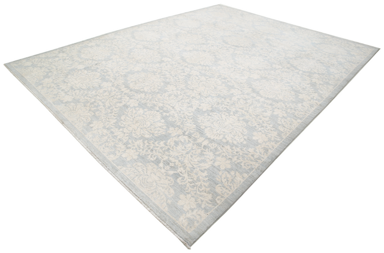 Hand Knotted Artemix Wool Rug - 10' 2" X 13' 2" 10' 2" X 13' 2" (310 X 401) / Grey / Wool