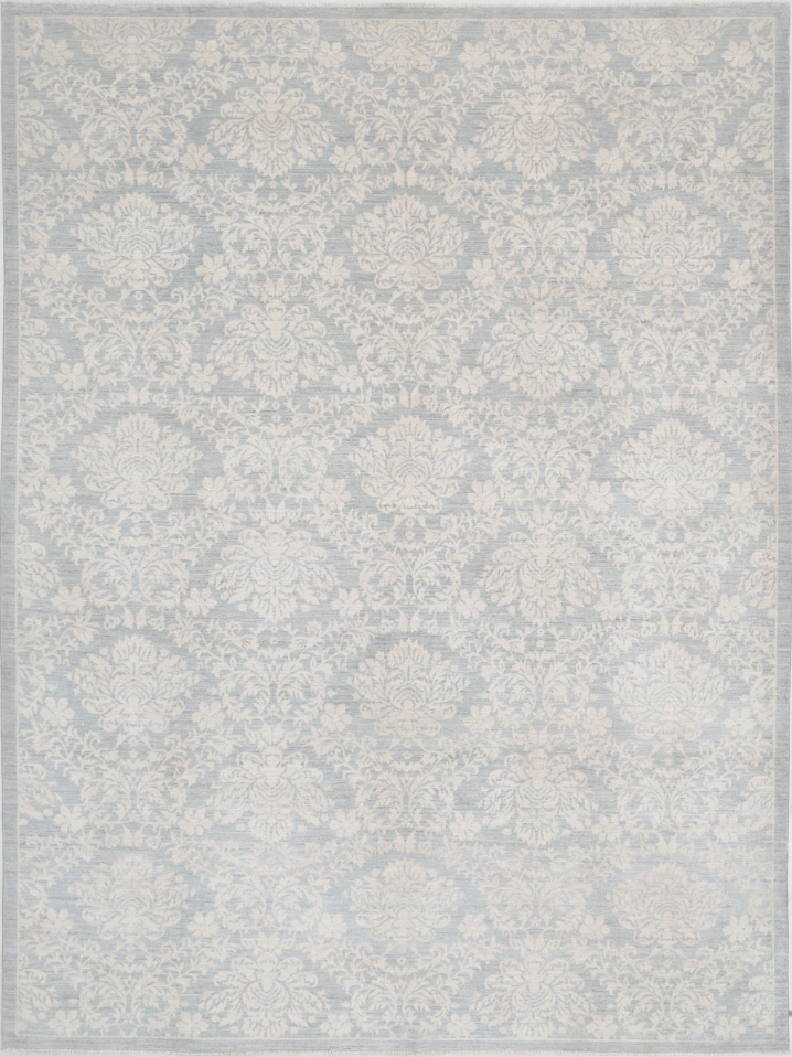 Hand Knotted Artemix Wool Rug - 10' 2" X 13' 2" 10' 2" X 13' 2" (310 X 401) / Grey / Wool