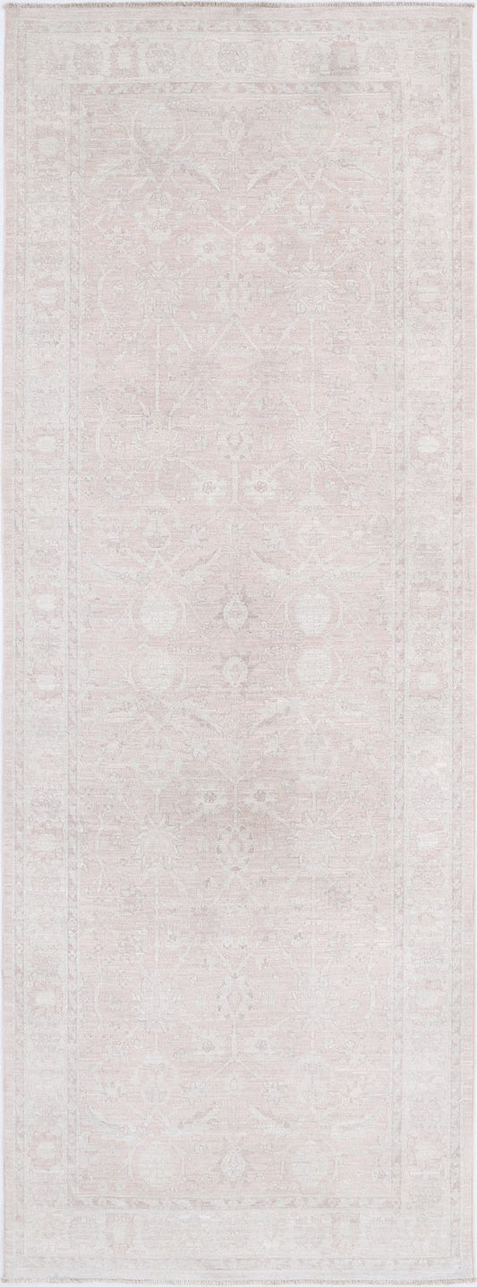 Hand Knotted Fine Serenity Wool Rug - 3'7'' x 10'1''