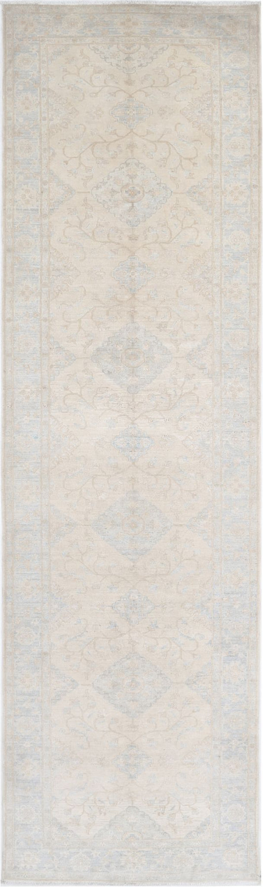 Hand Knotted Fine Serenity Wool Rug - 4'1'' x 15'0''