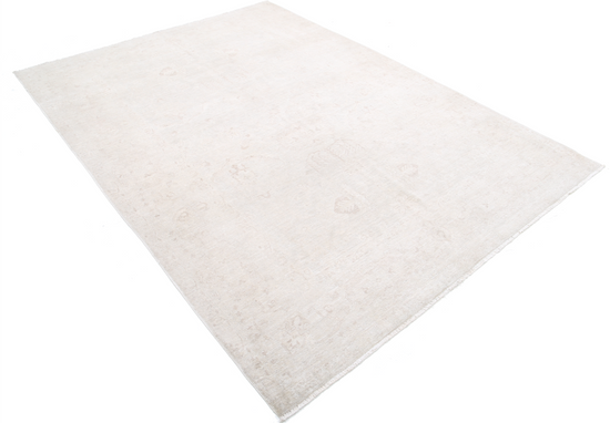 Hand Knotted Serenity Wool Rug - 6' 1" X 8' 3" 6' 1" X 8' 3" (185 X 251) / Grey / Wool