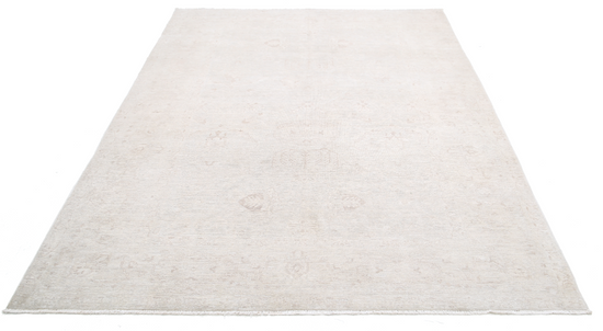 Hand Knotted Serenity Wool Rug - 6' 1" X 8' 3" 6' 1" X 8' 3" (185 X 251) / Grey / Wool