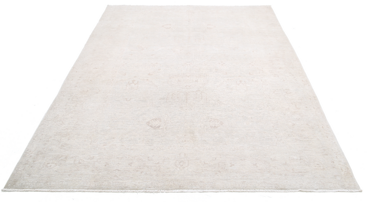 Hand Knotted Serenity Wool Rug - 6' 1" X 8' 3" 6' 1" X 8' 3" (185 X 251) / Grey / Wool