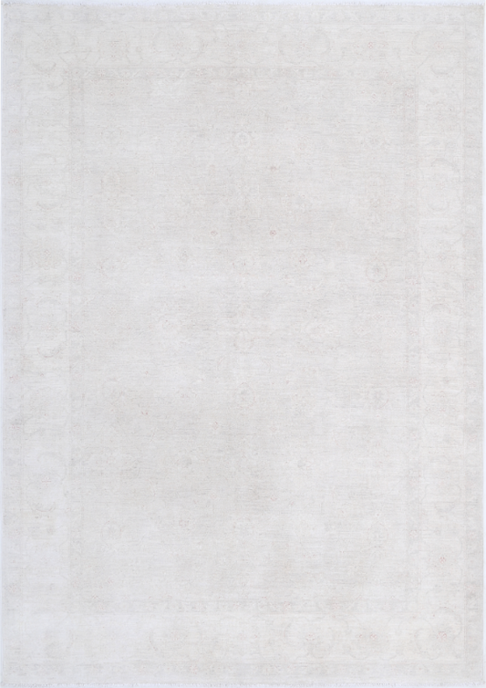 Hand Knotted Serenity Wool Rug - 5' 11" X 8' 4" 5' 11" X 8' 4" (180 X 254) / Ivory / Wool