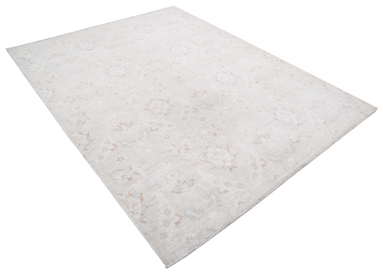 Hand Knotted Artemix Wool Rug - 6' 2" X 8' 0" 6' 2" X 8' 0" (188 X 244) / Ivory / Wool