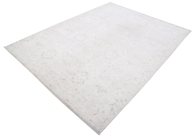 Hand Knotted Artemix Wool Rug - 6' 2" X 8' 0" 6' 2" X 8' 0" (188 X 244) / Ivory / Wool