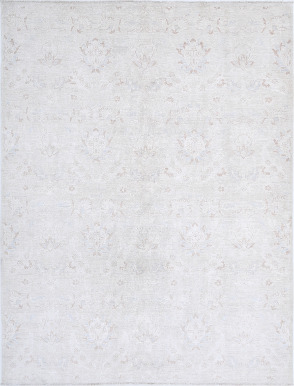 Hand Knotted Artemix Wool Rug - 6' 2" X 8' 0" 6' 2" X 8' 0" (188 X 244) / Ivory / Wool