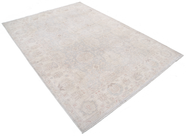 Hand Knotted Serenity Wool Rug - 6' 0" X 8' 4" 6' 0" X 8' 4" (183 X 254) / Grey / Wool