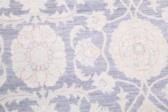 Hand Knotted Serenity Wool Rug - 6' 4" X 8' 5" 6' 4" X 8' 5" (193 X 257) / Lilac / Wool