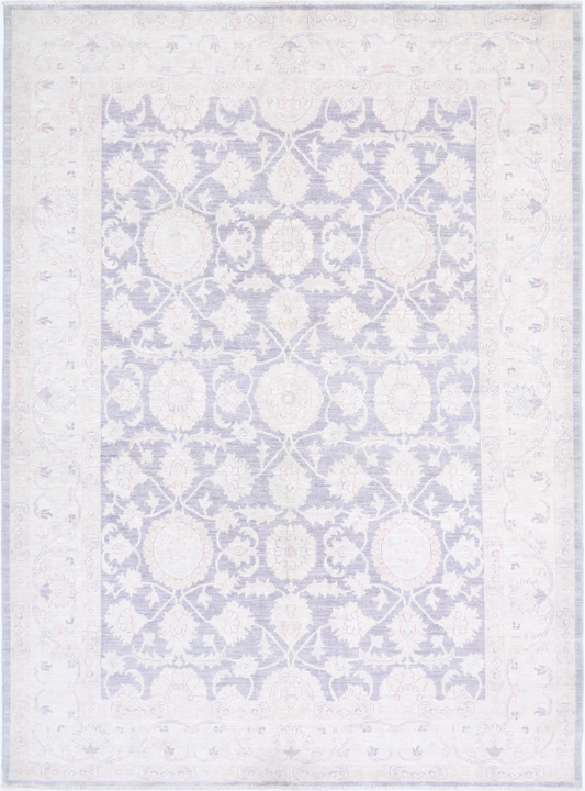 Hand Knotted Serenity Wool Rug - 6' 4" X 8' 5" 6' 4" X 8' 5" (193 X 257) / Lilac / Wool