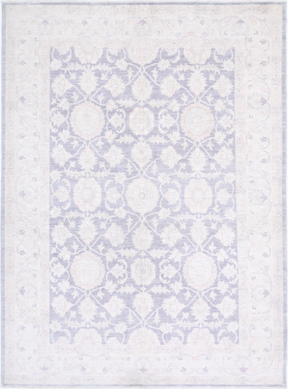 Hand Knotted Serenity Wool Rug - 6' 4" X 8' 5" 6' 4" X 8' 5" (193 X 257) / Lilac / Wool