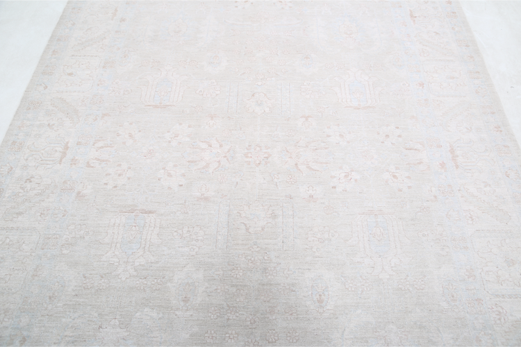 Hand Knotted Serenity Wool Rug - 6' 3" X 8' 11" 6' 3" X 8' 11" (191 X 272) / Taupe / Wool